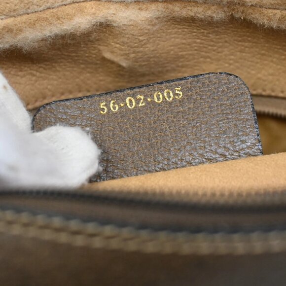 GUCCI Logo Sherry GG Pattern Shoulder Bag PVC Leather Brown Italy 32YH591 - Picture 14 of 16